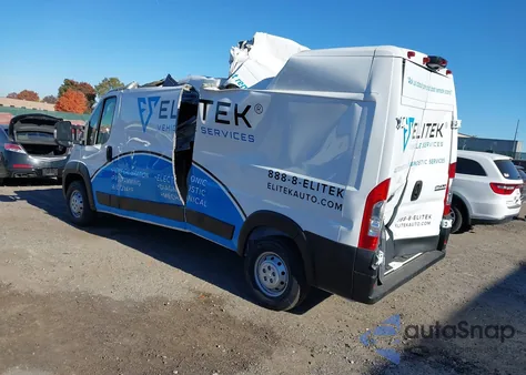 2023 Ram Promaster 2500 High Roof 159 Wb from USA, damaged, VIN 3C6LRVDG4PE578201